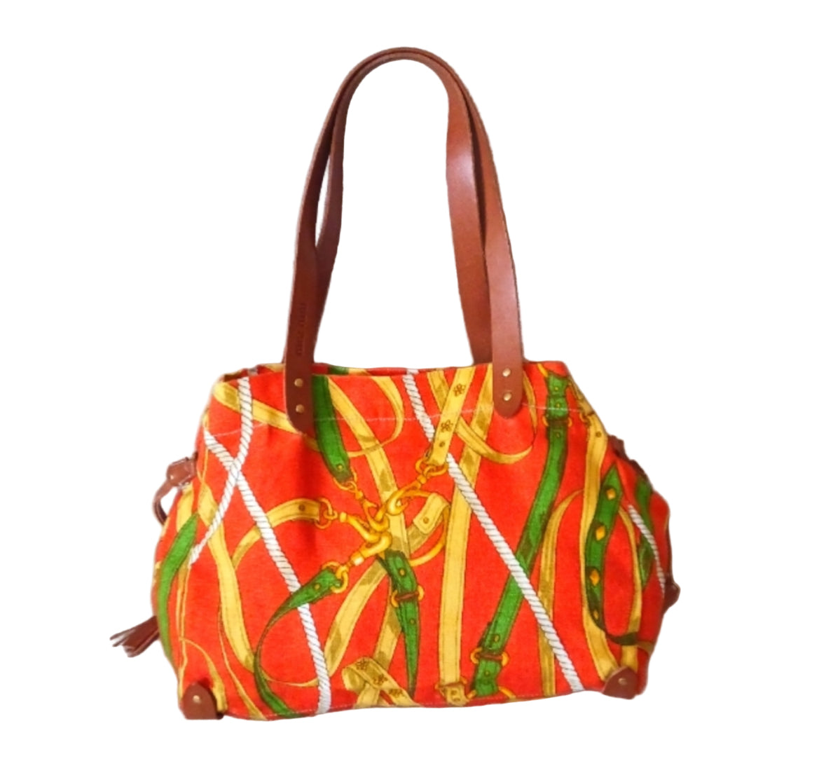 Miu Miu Printed Canvas Shoulder Bag