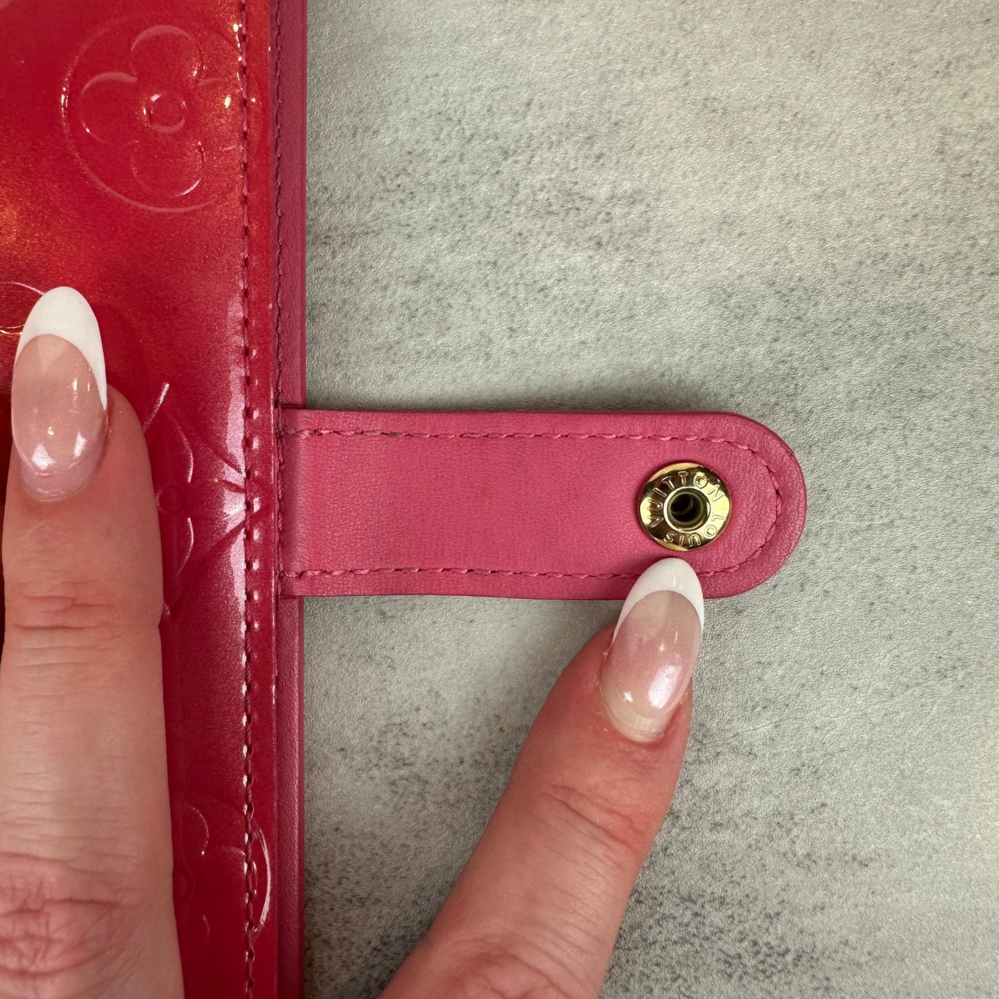 Louis Vuitton Pink Vernis Agenda PM