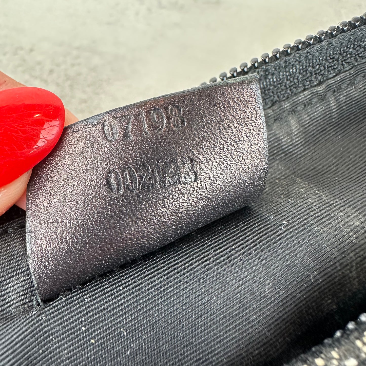 Gucci Monogram Black Denim Boat Pochette