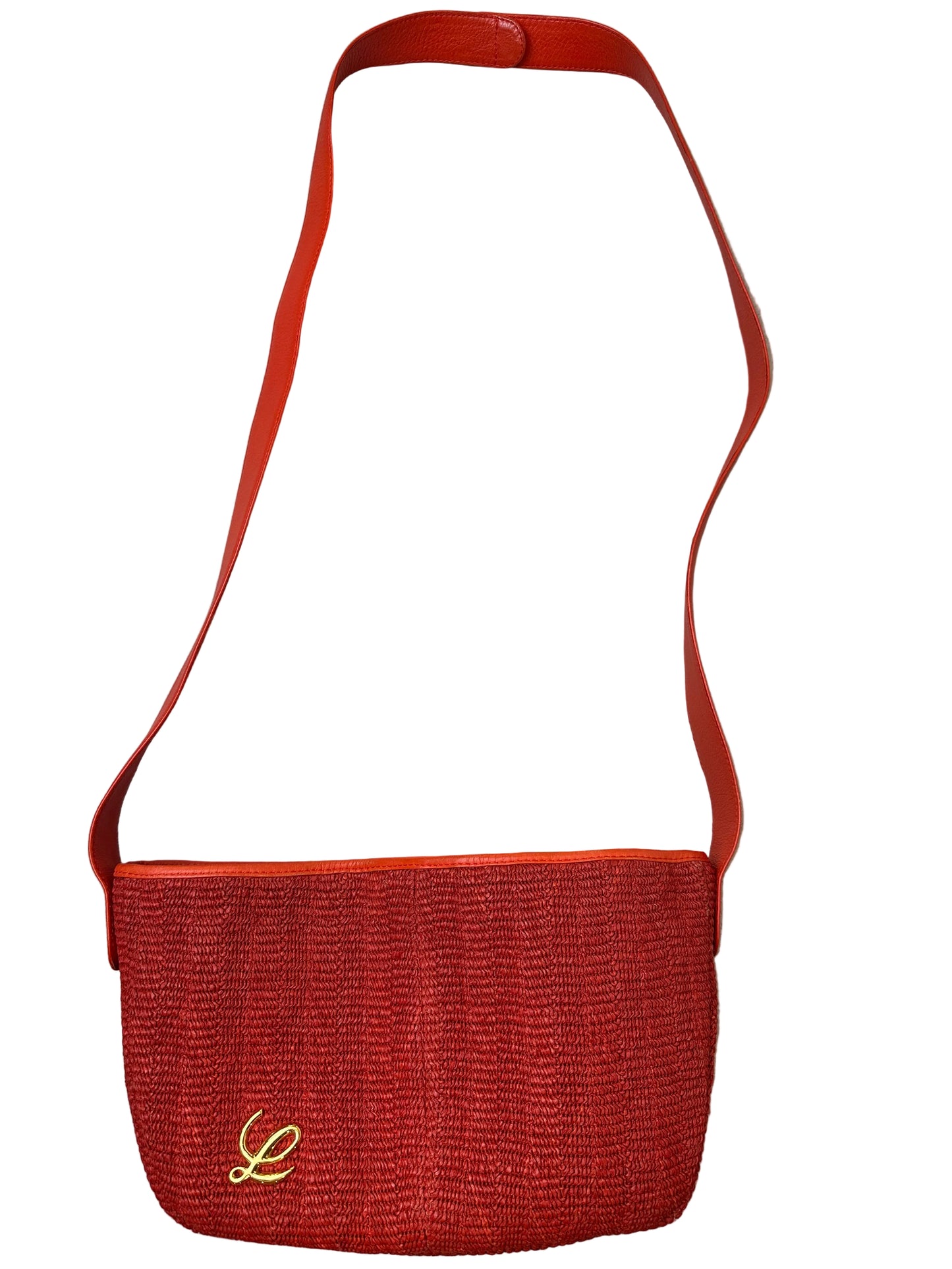 RARE Vintage Loewe Raffia Scarf Summer Resort Bag