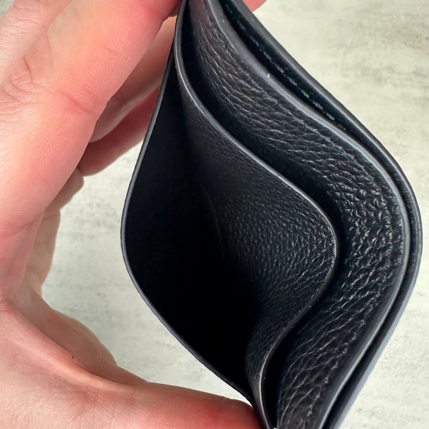 Balenciaga Black Leather Card Holder