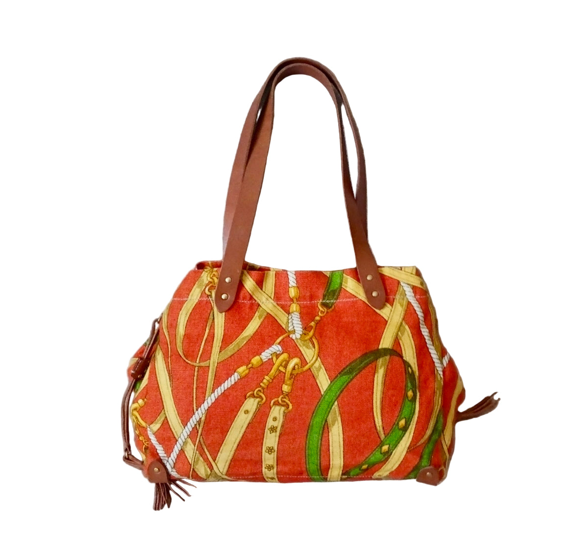 Miu Miu Printed Canvas Shoulder Bag