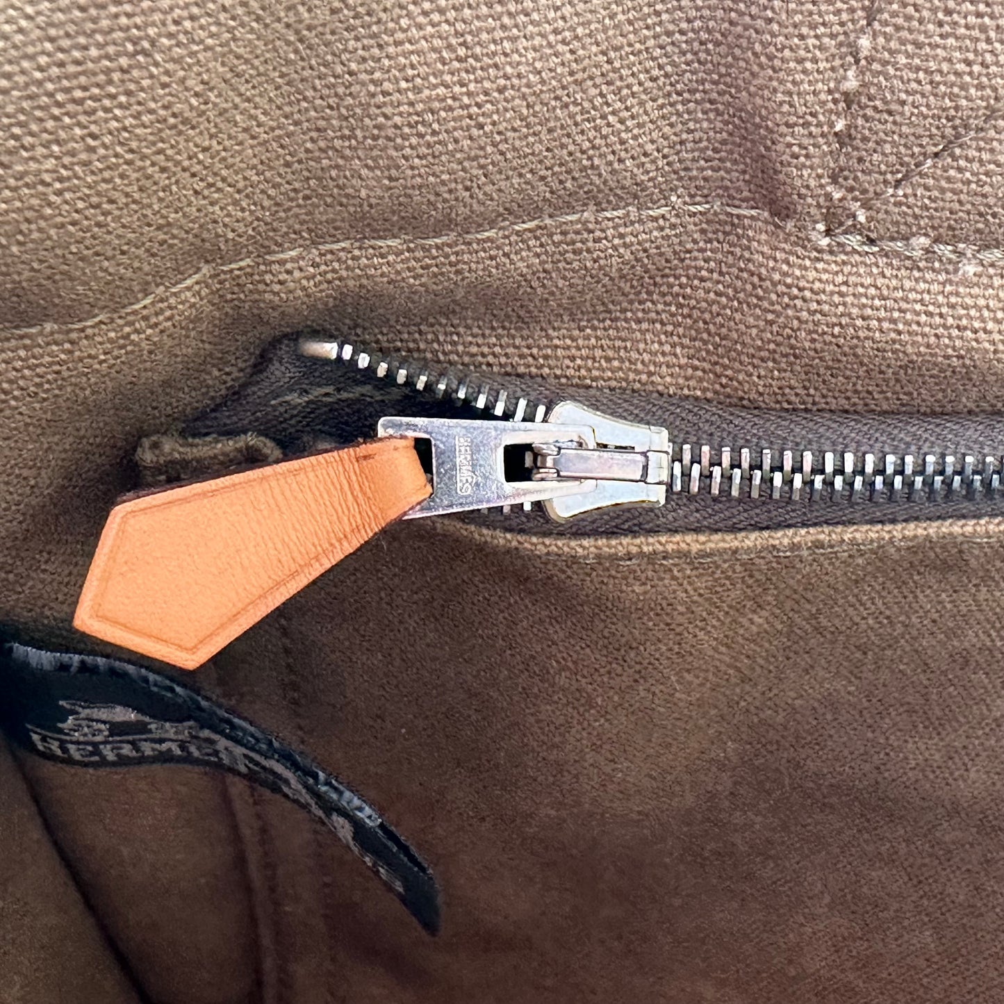 Hermès Green Toile Fourre-Tout PM