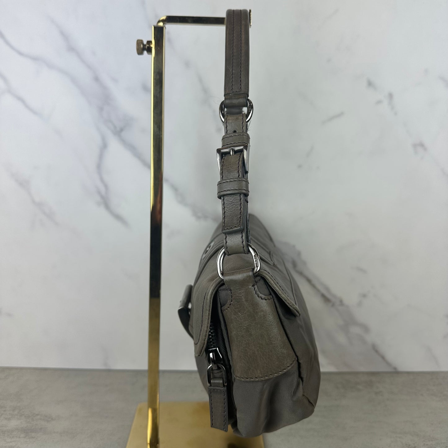 Prada Nylon and Leather Cargo Bag