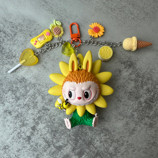 Labubu Flower Elves Sun Flower Charm
