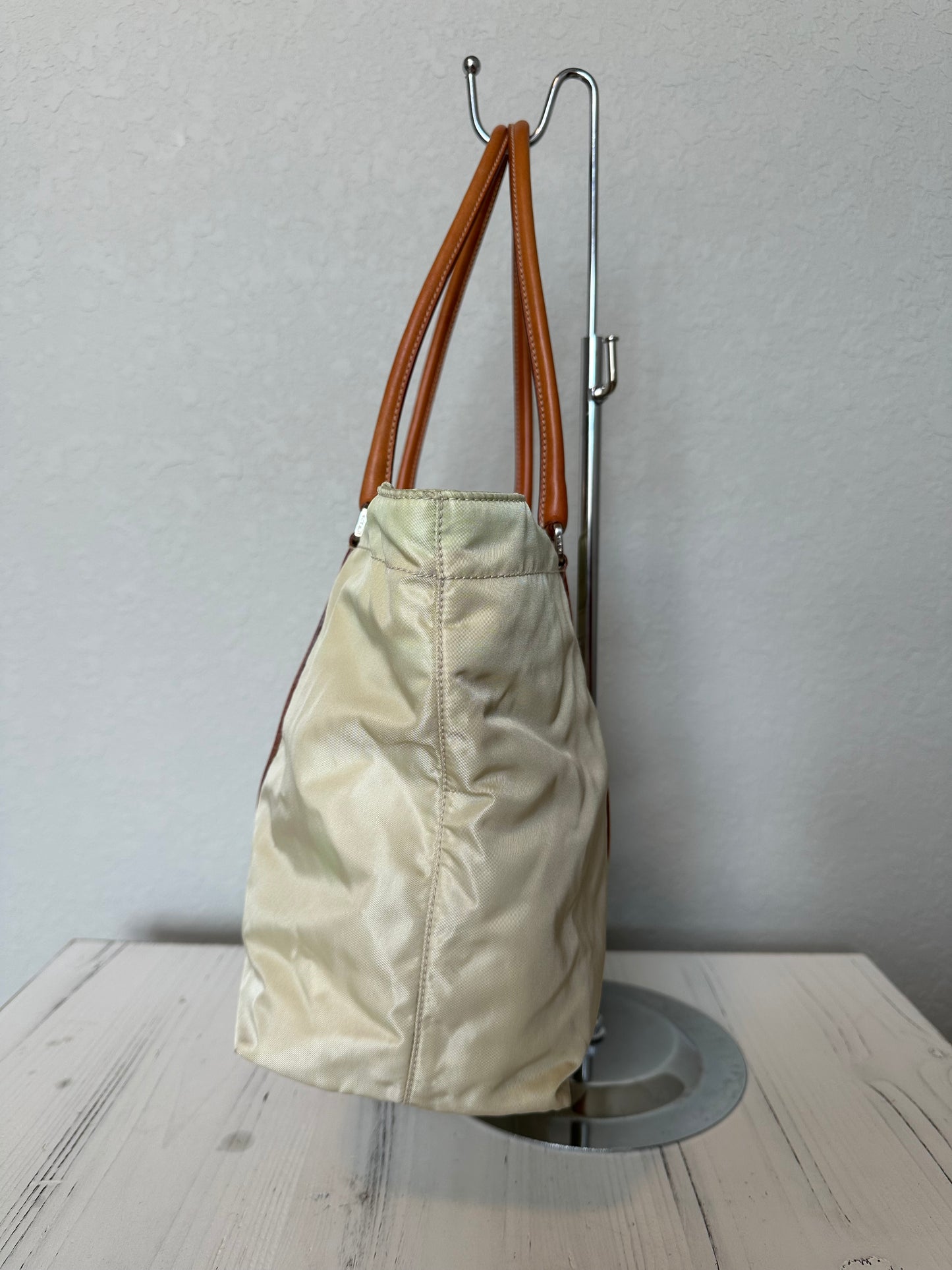 Prada Tessuto Tote Bag Beige