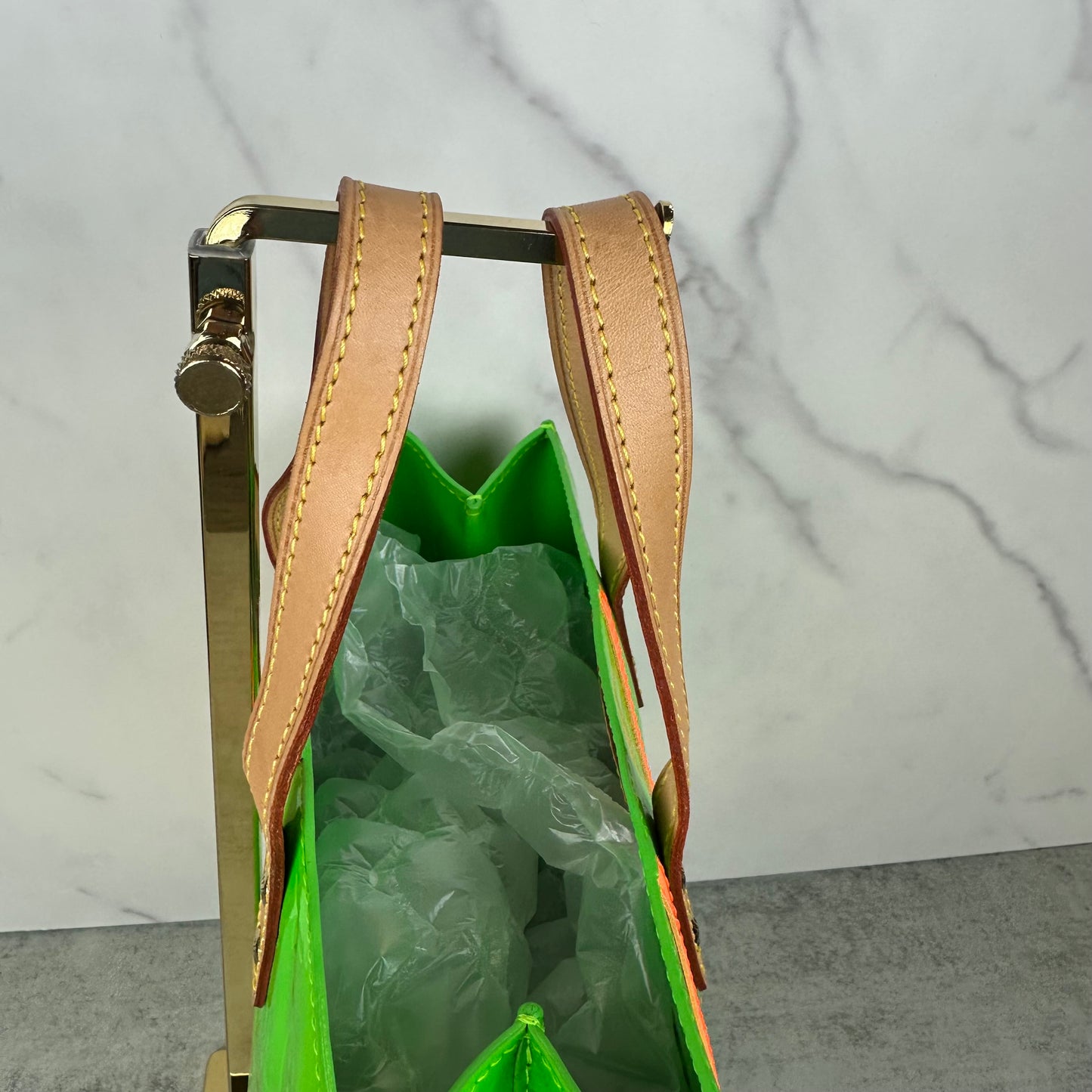 Louis Vuitton Green Vernis Reade PM Limited Edition Robert Wilson