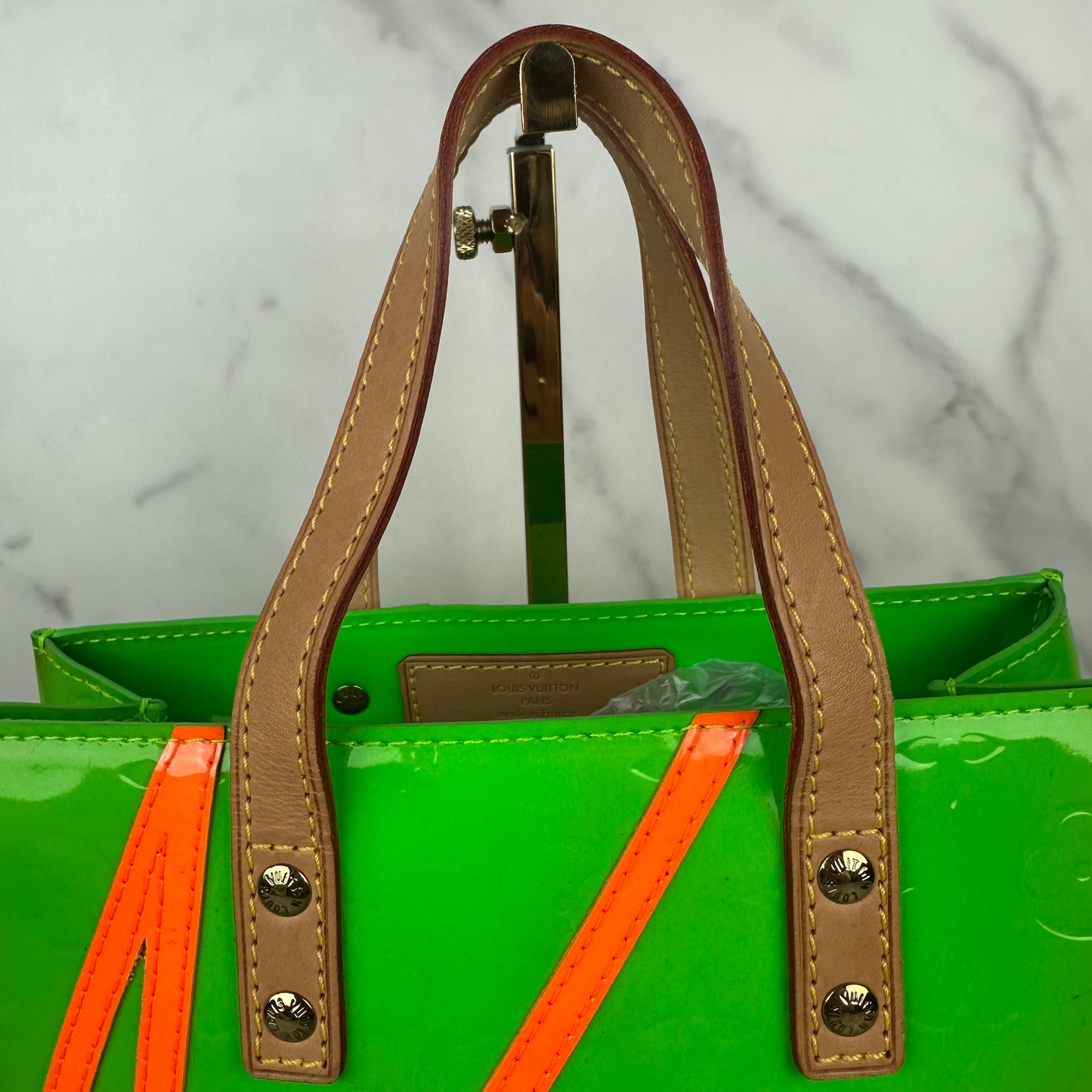 Louis Vuitton Green Vernis Reade PM Limited Edition Robert Wilson