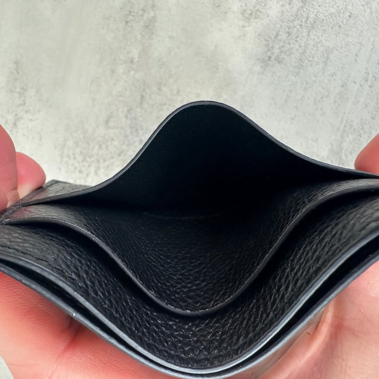 Balenciaga Black Leather Card Holder