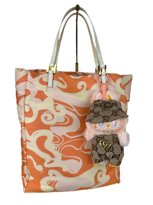 Fendi Orange Swirl Tote