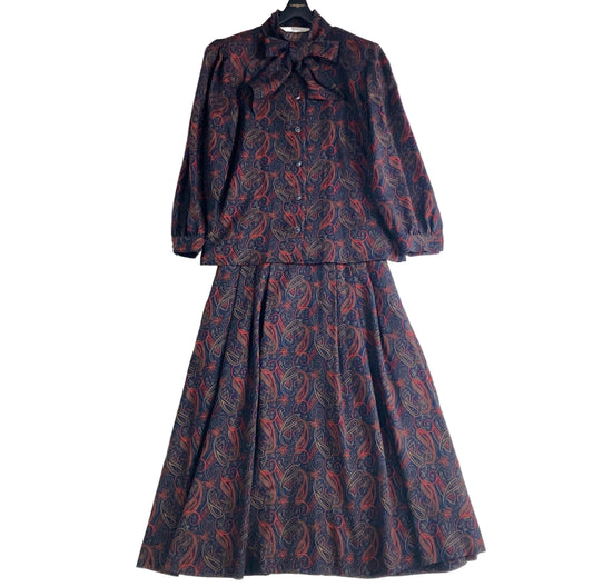 Vintage Burberrys Skirt & Blouse Set