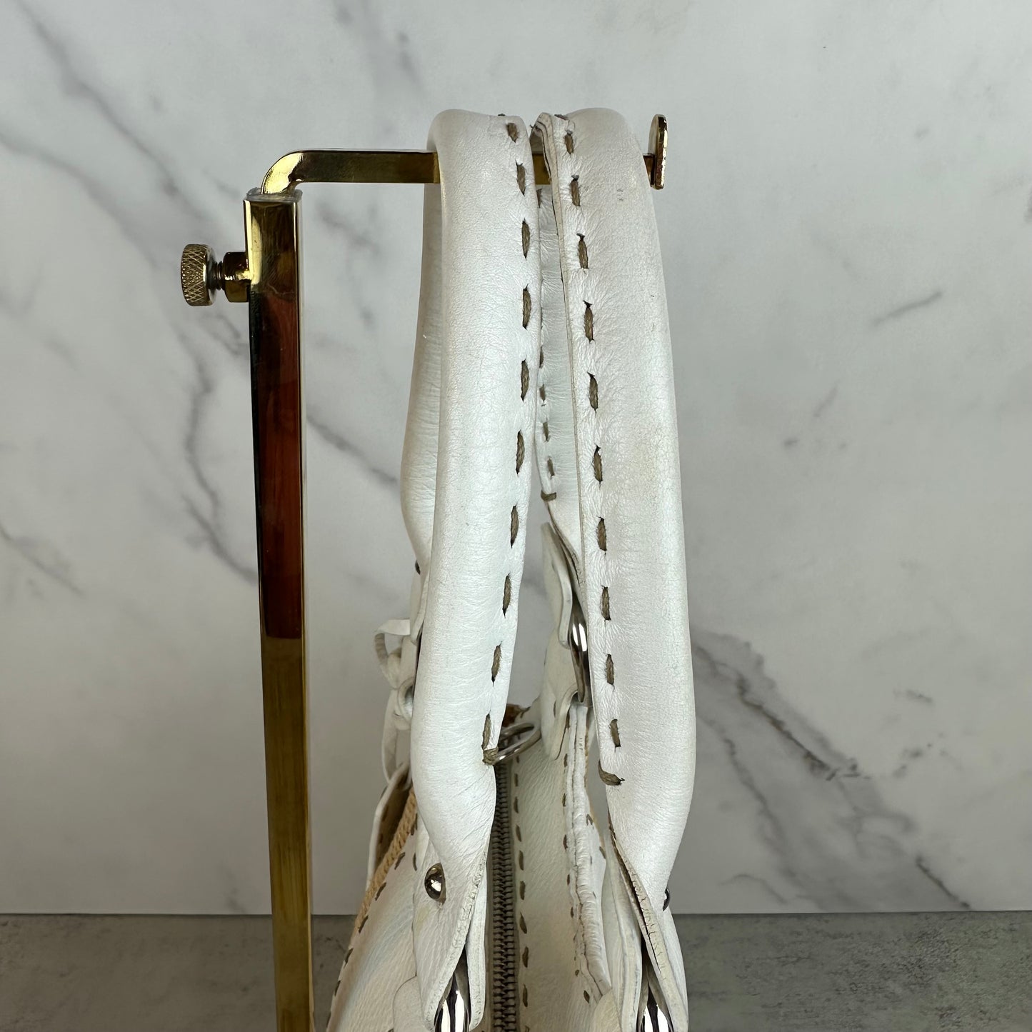 Fendi Small Raffia Selleria Trapezio Hobo Bag