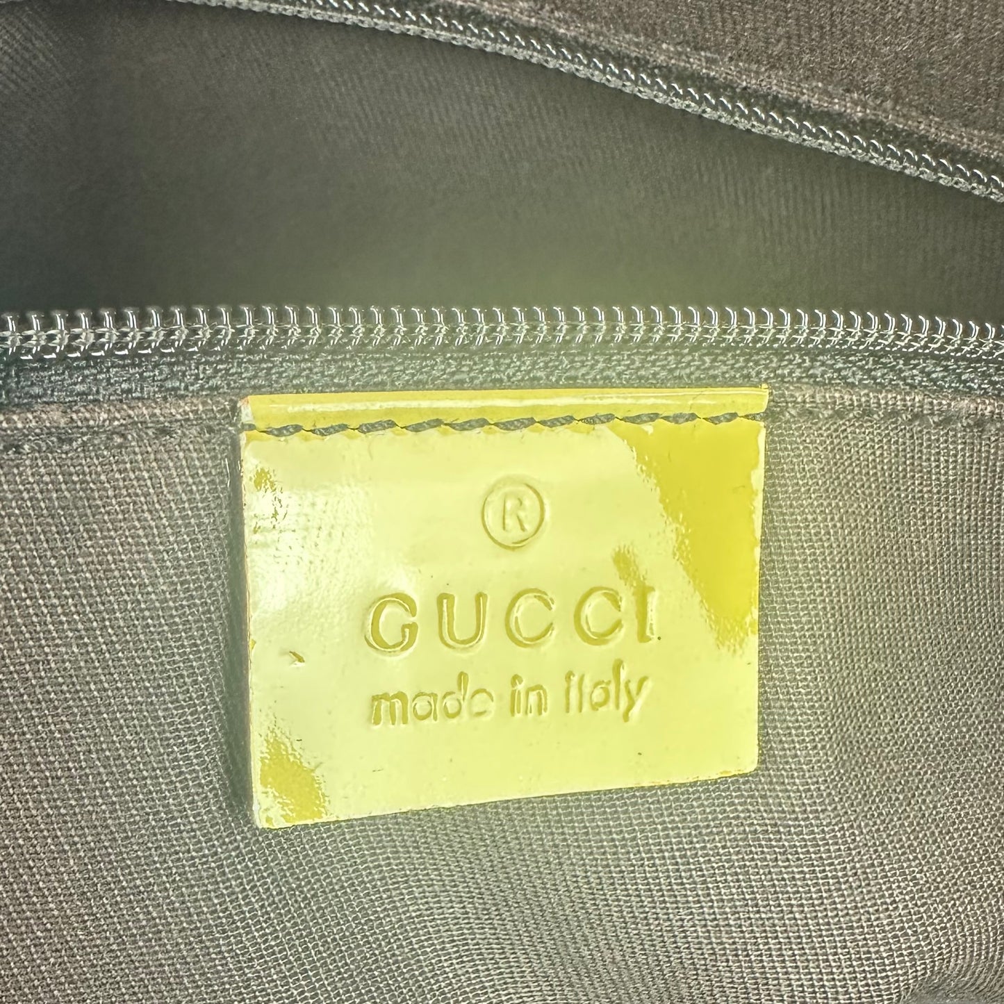 Vintage Gucci Yellow GG Abbey Tote