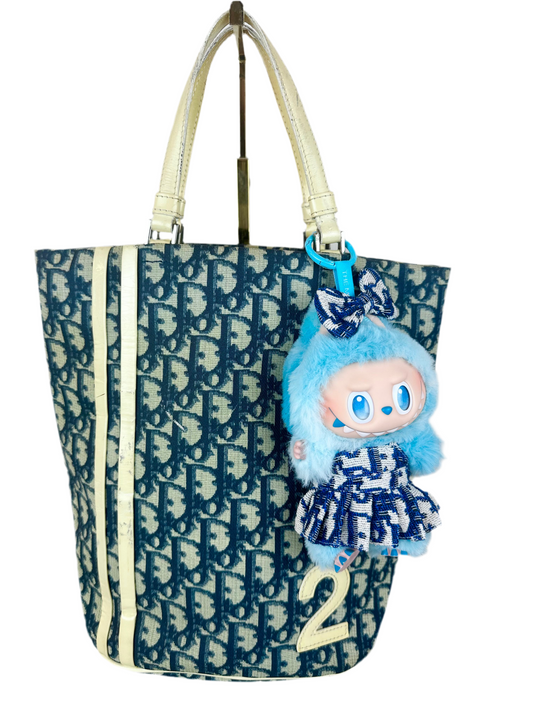 Christian Dior Navy Blue Tote Bag