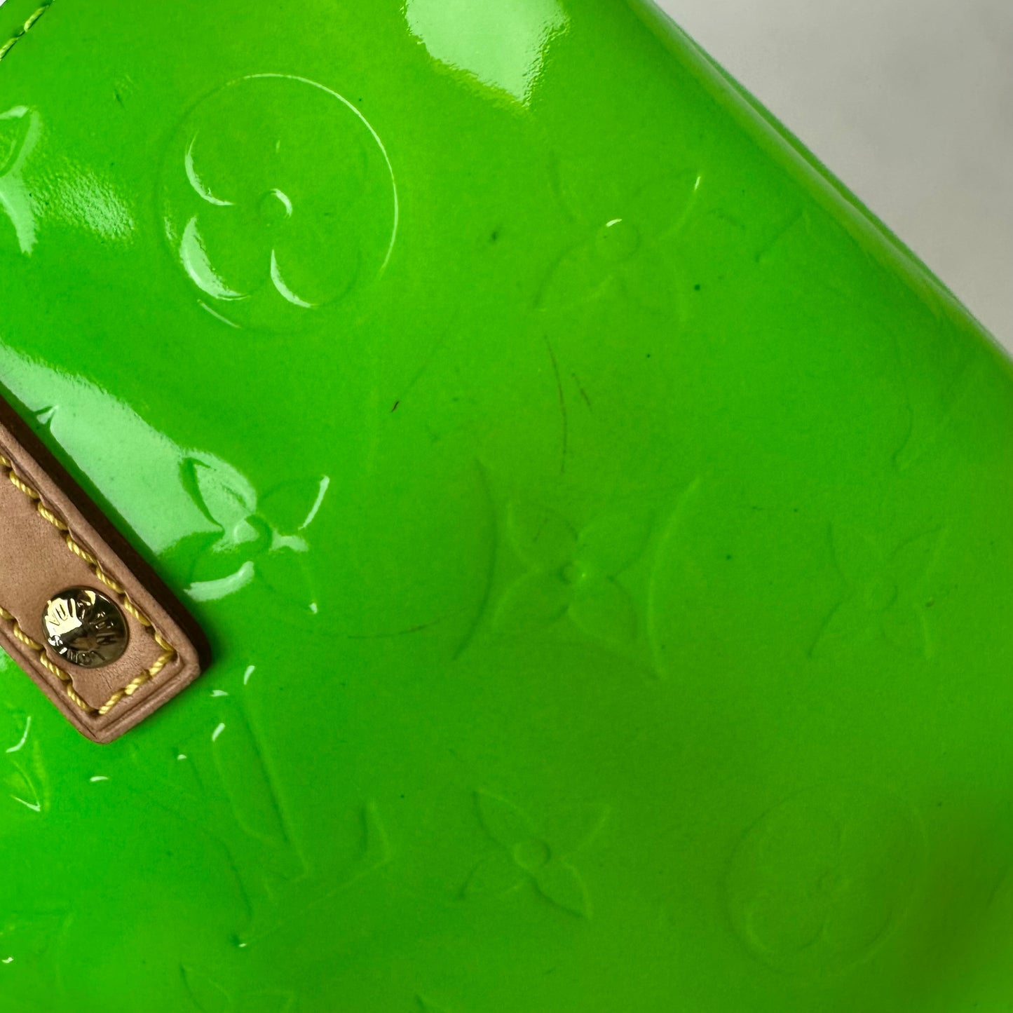 Louis Vuitton Green Vernis Reade PM Limited Edition Robert Wilson