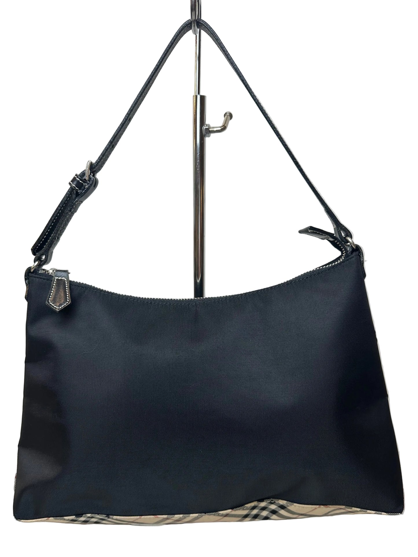 Burberry Nova Check Blue Label Nylon Shoulder Bag