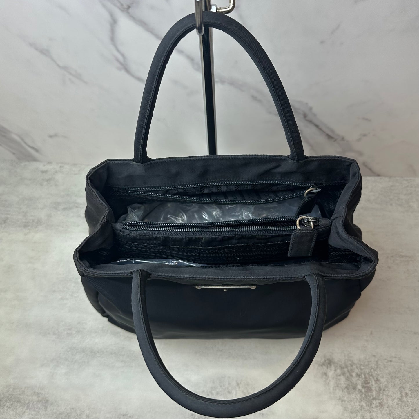 Prada Black Nylon Tote