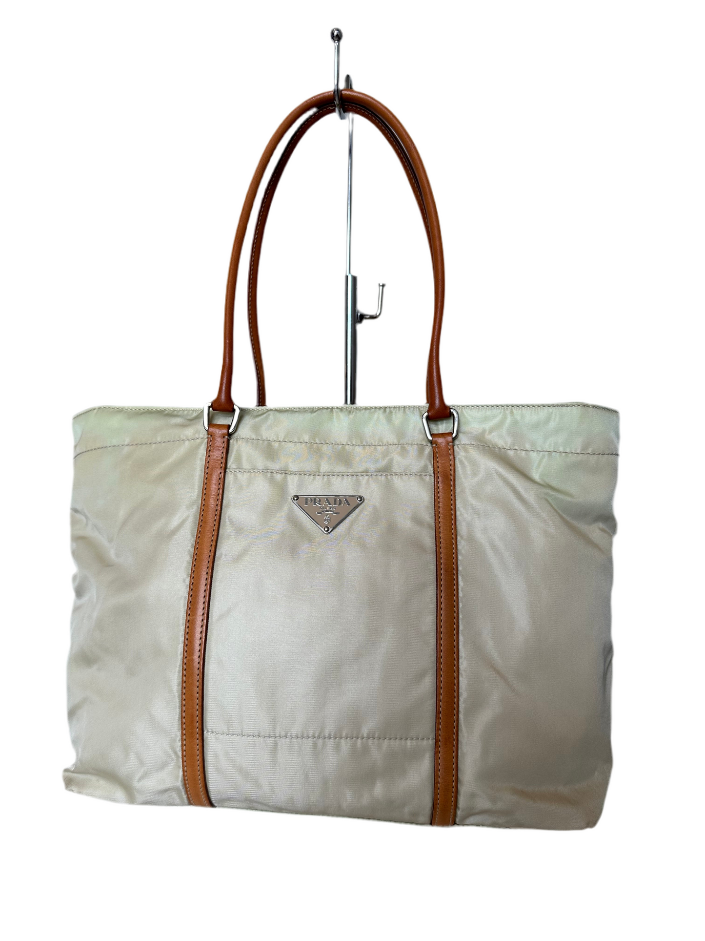 Prada Tessuto Tote Bag Beige