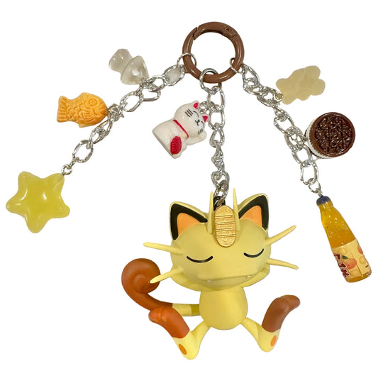 Meowth Pokemon Figure Charm