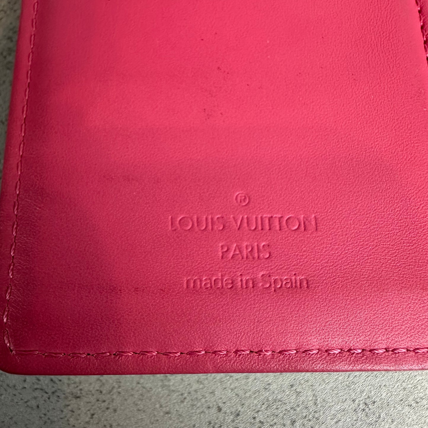 Louis Vuitton Pink Vernis Agenda PM
