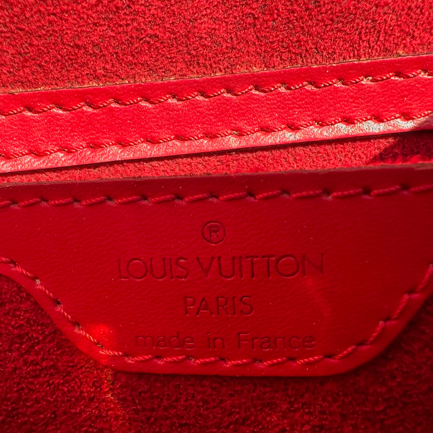 Louis Vuitton Epi Saint Jacques PM Castillan Red