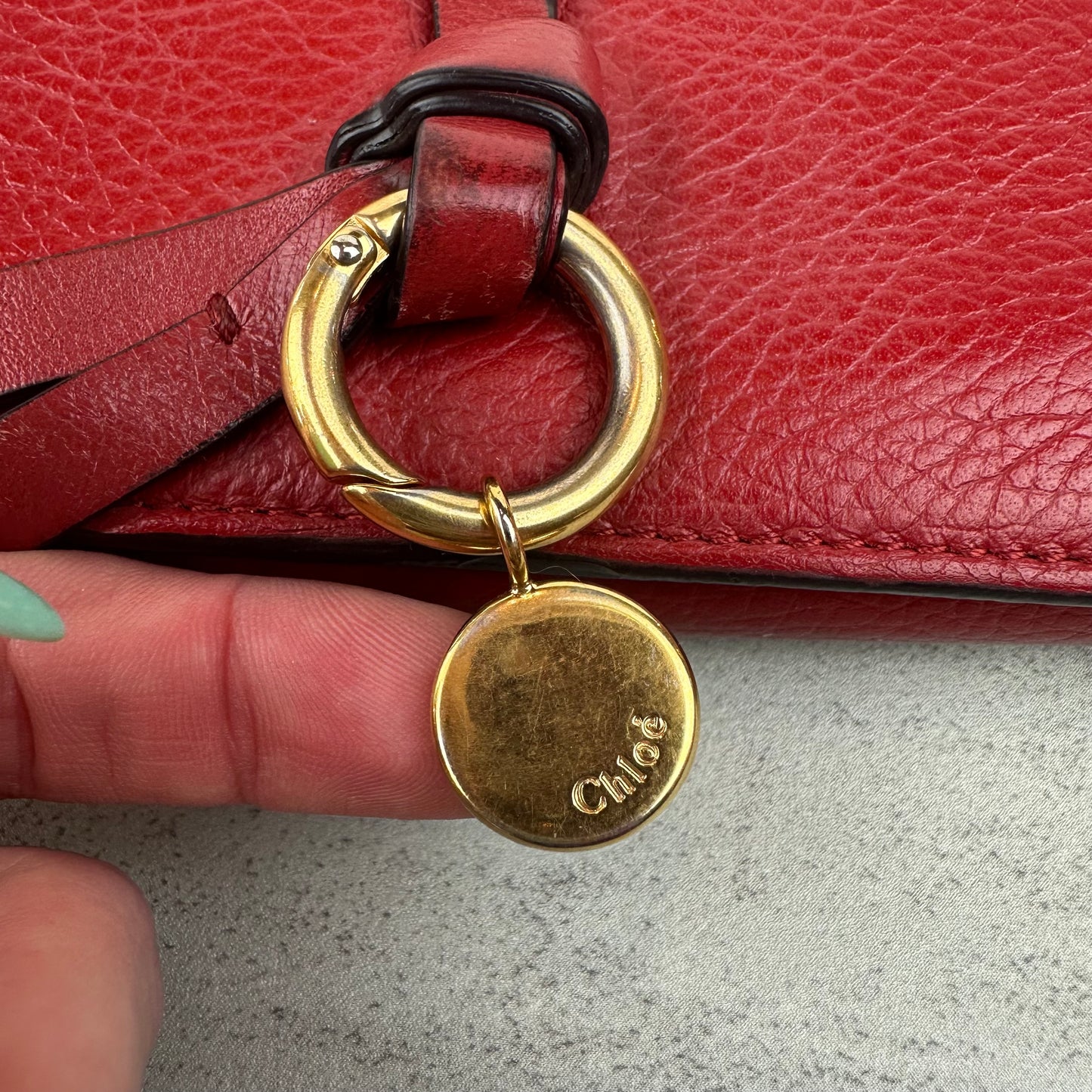 Chloe Calfskin Alphabet Compact Wallet