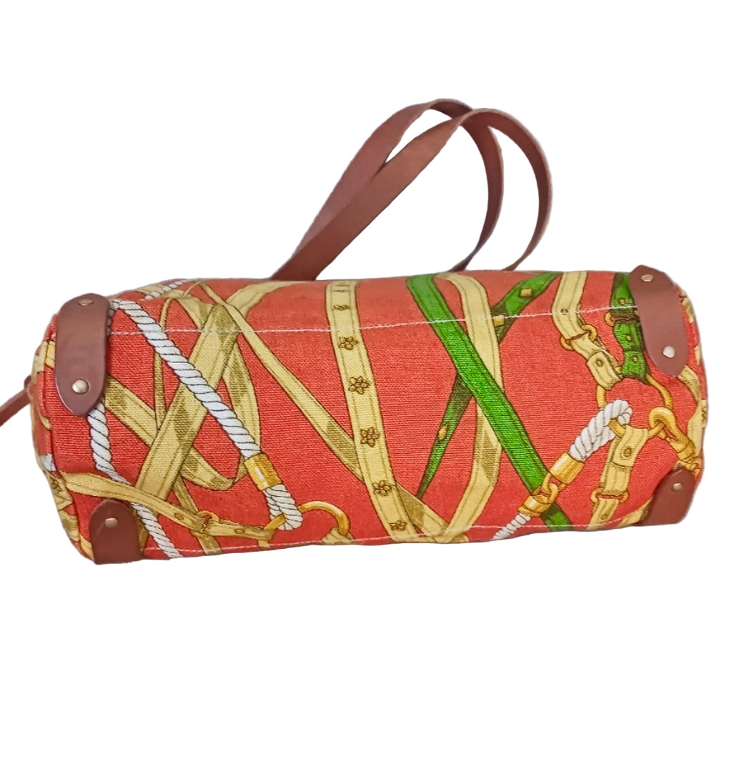 Miu Miu Printed Canvas Shoulder Bag