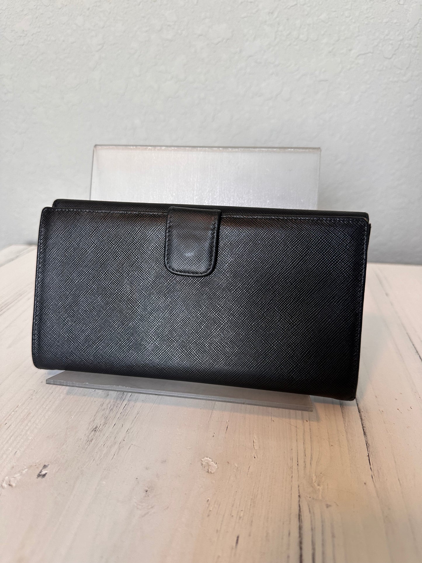 Prada Saffiano Leather Long Wallet