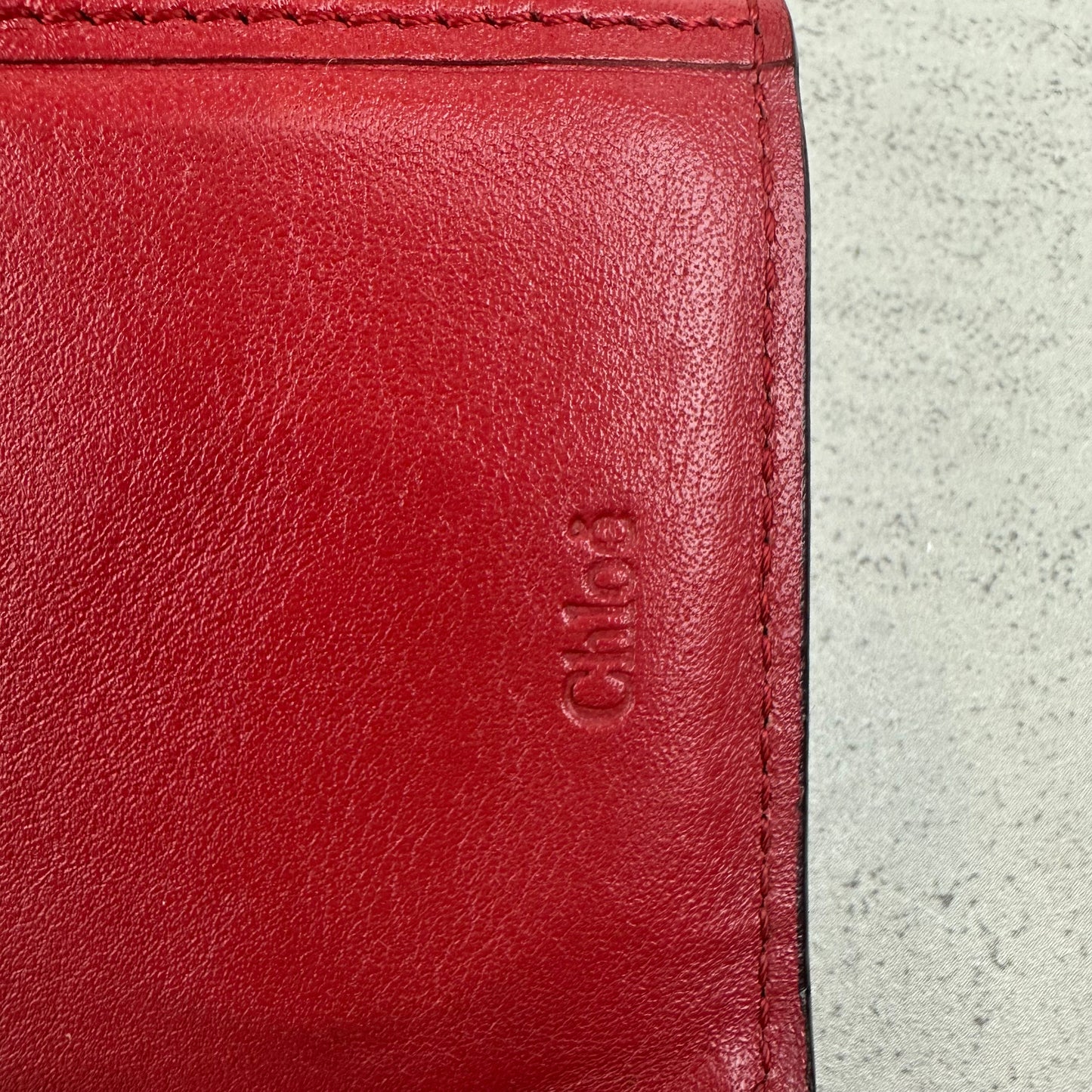 Chloe Calfskin Alphabet Compact Wallet