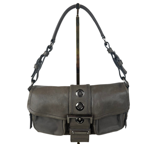 Prada Nylon and Leather Cargo Bag