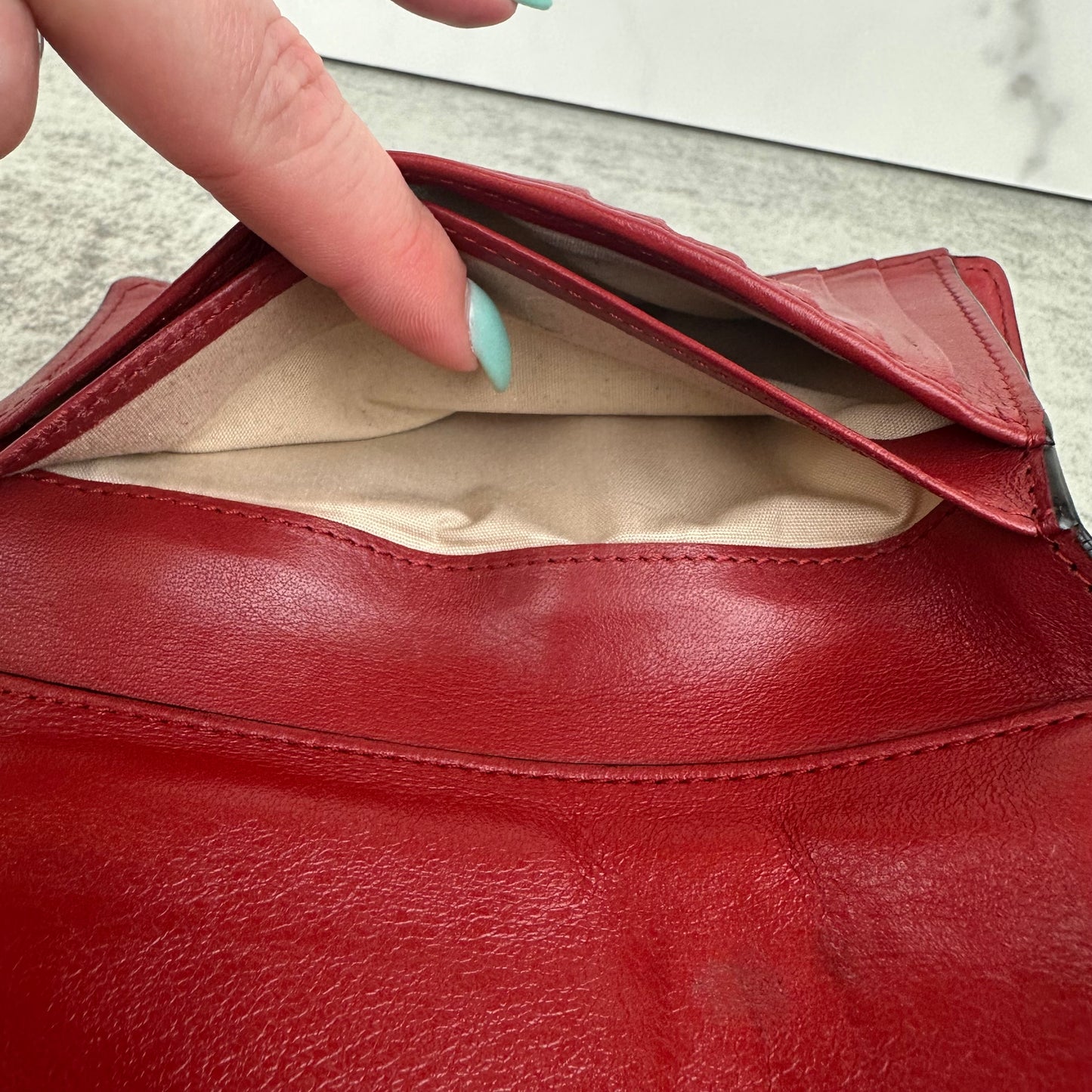 Chloe Calfskin Alphabet Compact Wallet