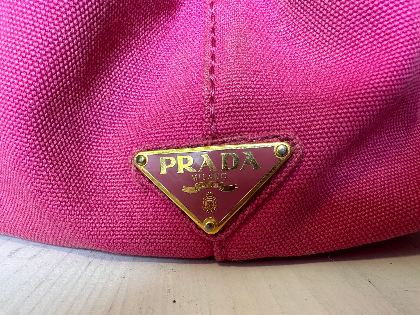 Prada Canapa Pink Tote Large