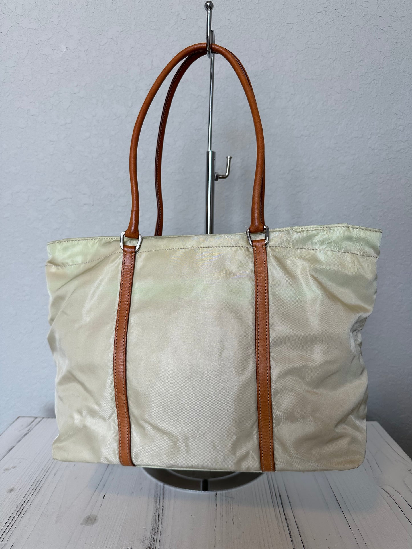 Prada Tessuto Tote Bag Beige