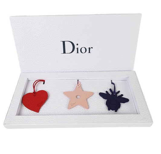 Christian Dior Leather Bag Charm Set