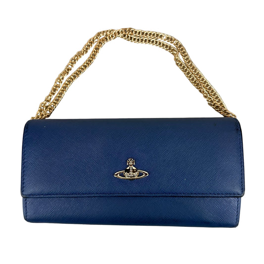 Vivienne Westwood Blue Leather Wallet