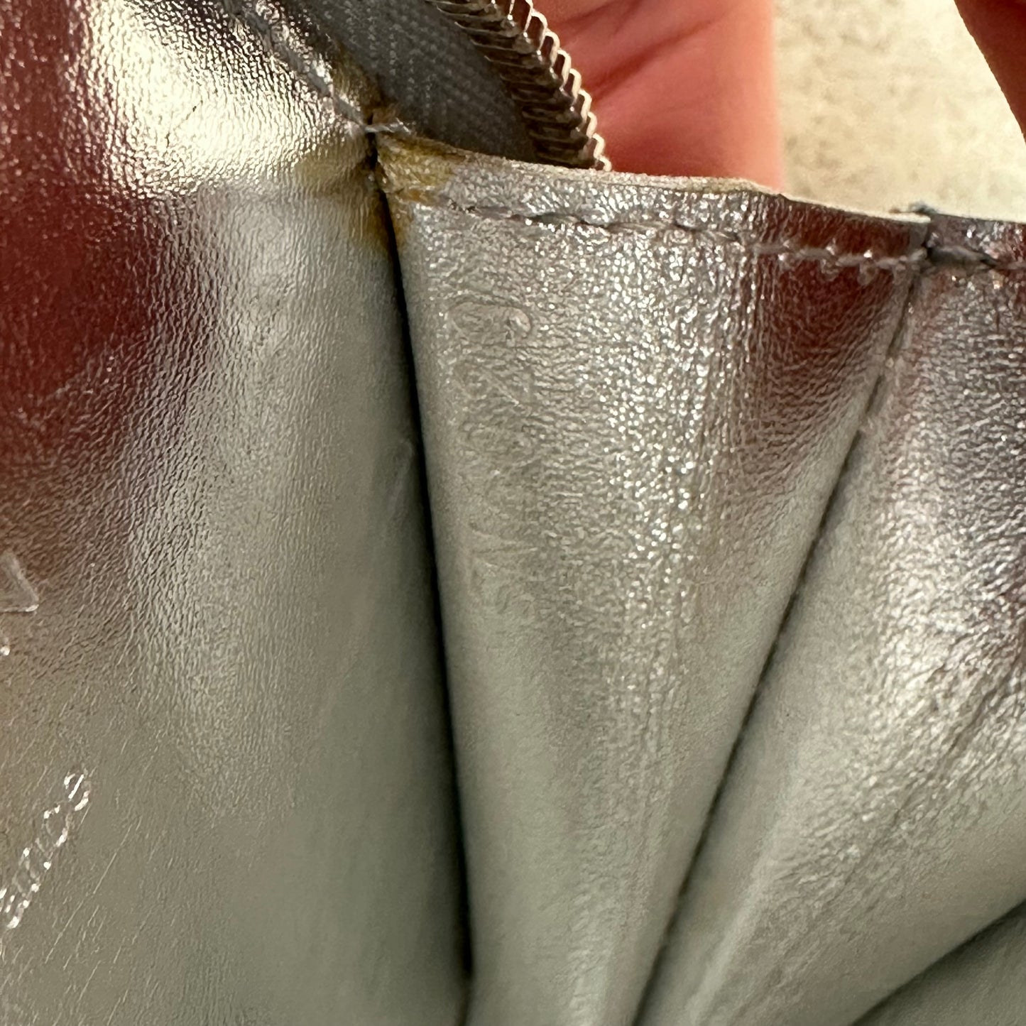 Louis Vuitton Gold Vernis Snowflake Coin Pouch