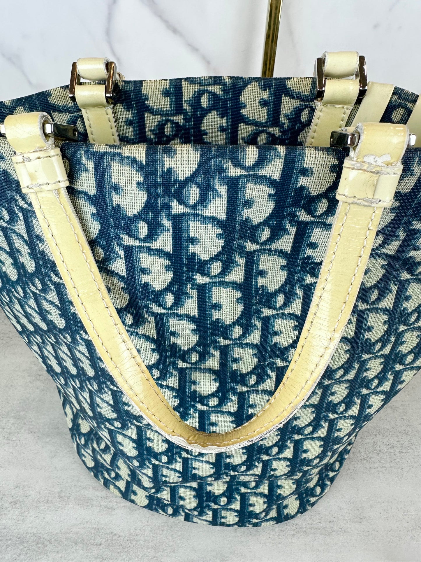 Christian Dior Navy Blue Tote Bag