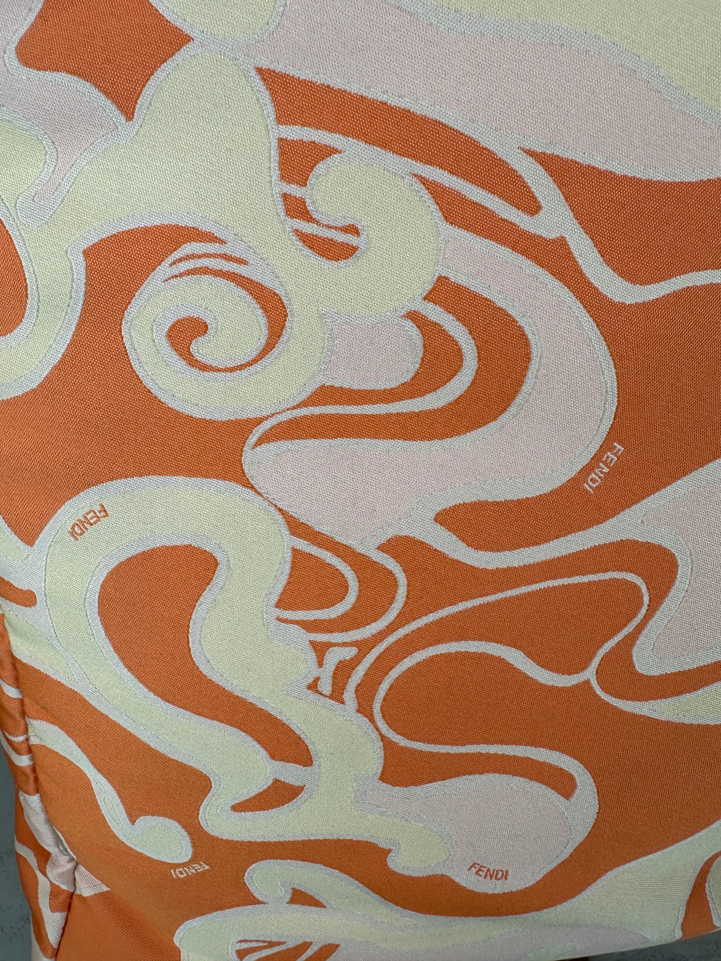 Fendi Orange Swirl Tote