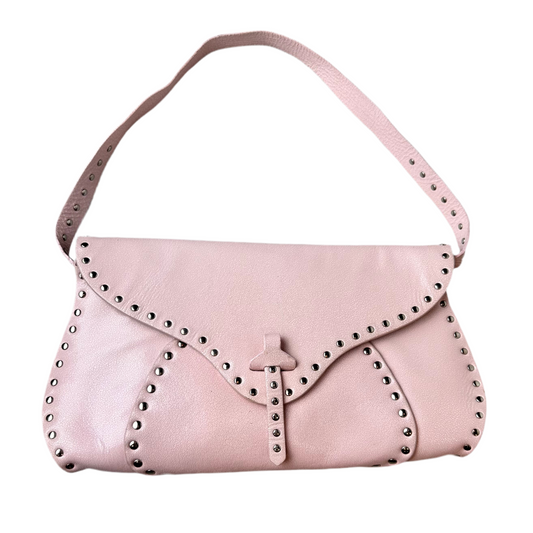 Vintage Celine Pebbled Leather Shoulder Bag