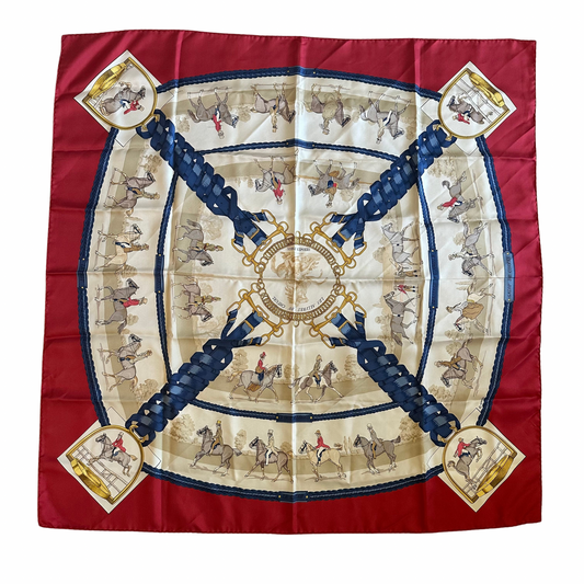 Hermès "Les Allures du Cheval"  Silk Scarf