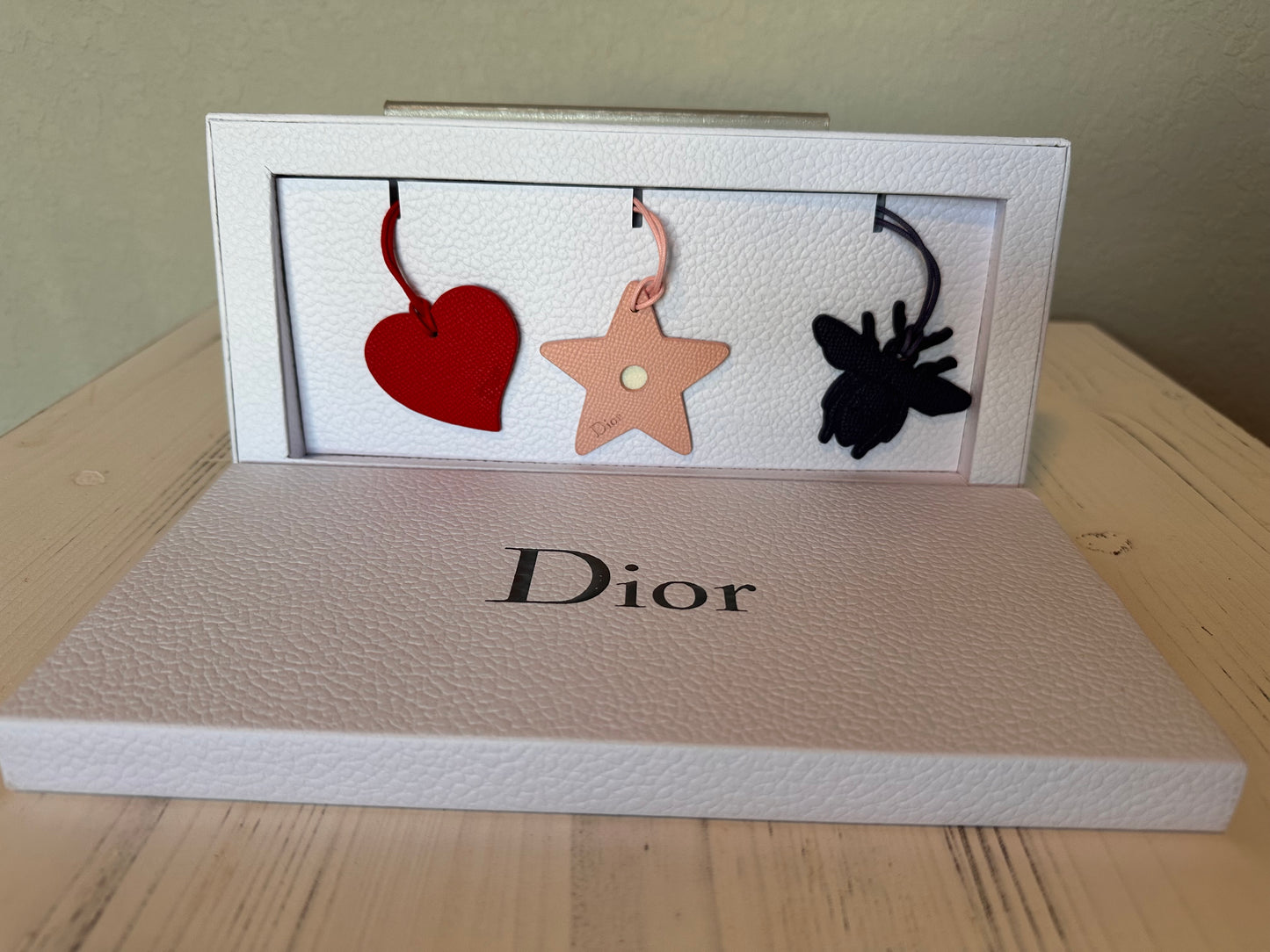 Christian Dior Leather Bag Charm Set