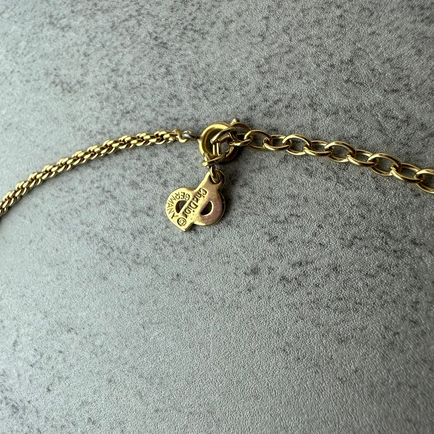 Vintage Christian Dior Flower Motif Necklace