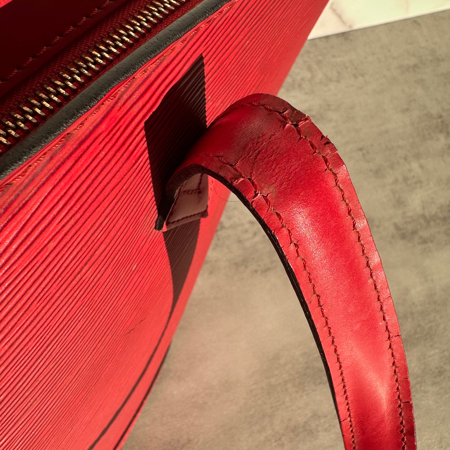 Louis Vuitton Epi Saint Jacques PM Castillan Red