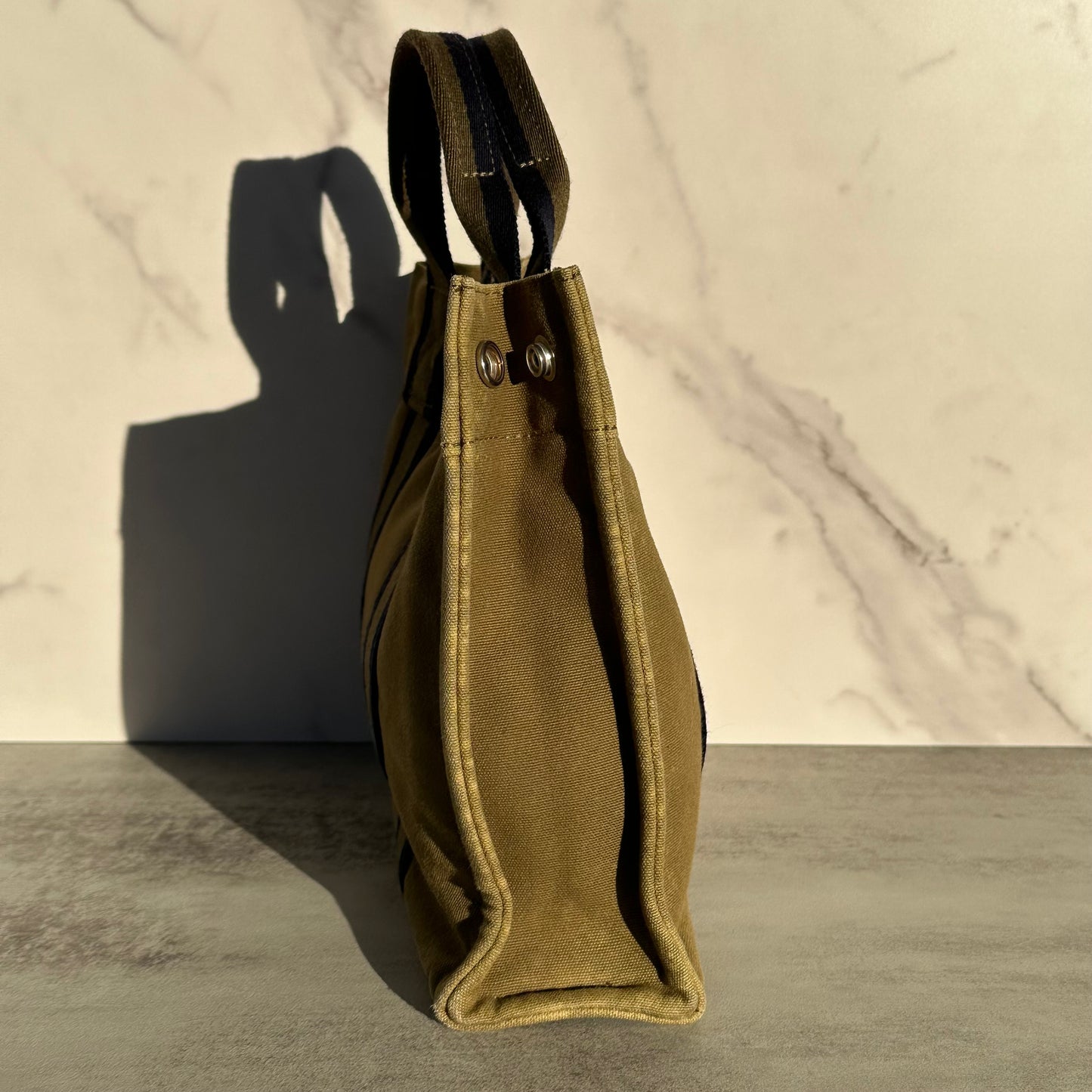 Hermès Green Toile Fourre-Tout PM