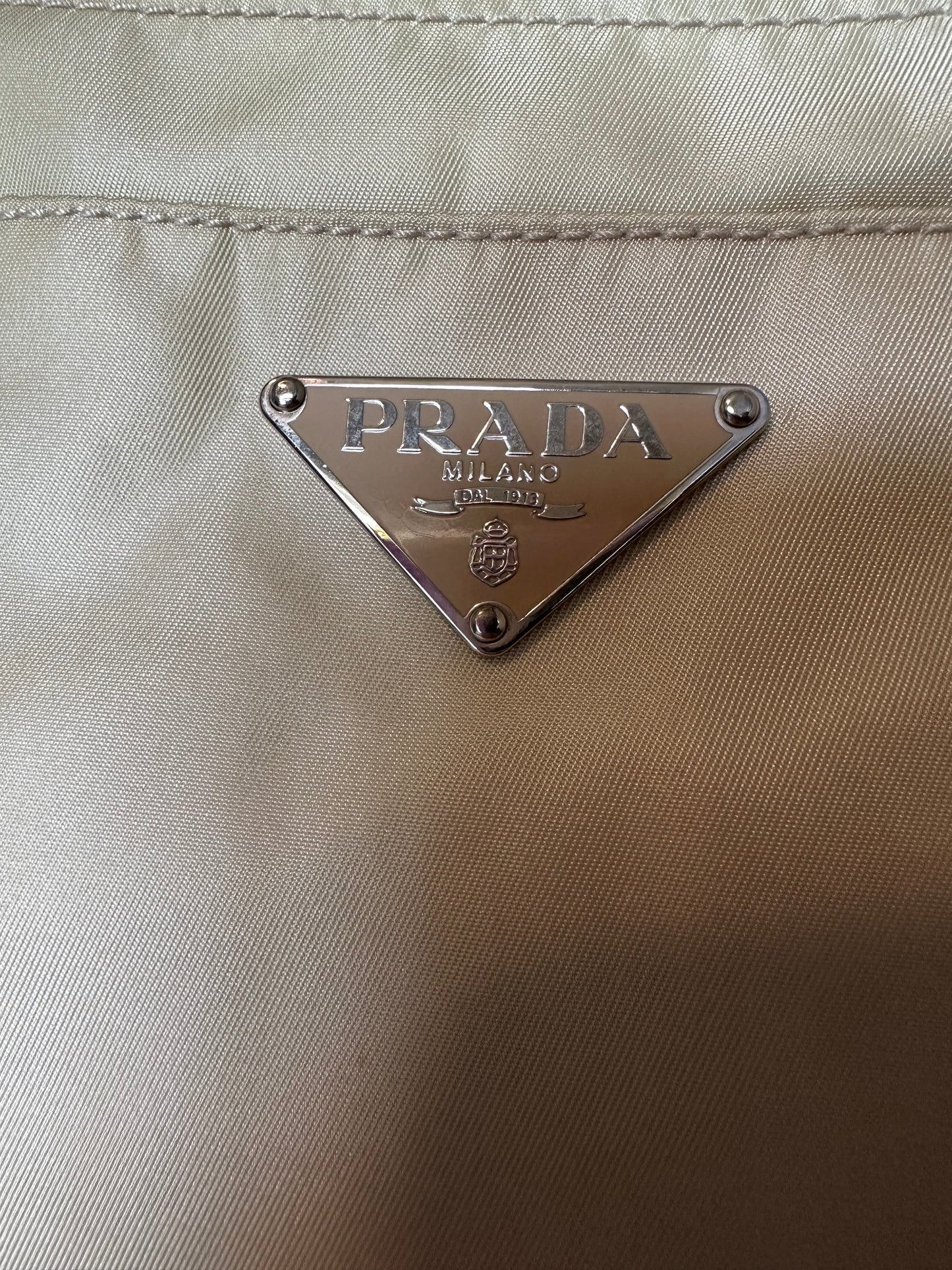 Prada Tessuto Tote Bag Beige