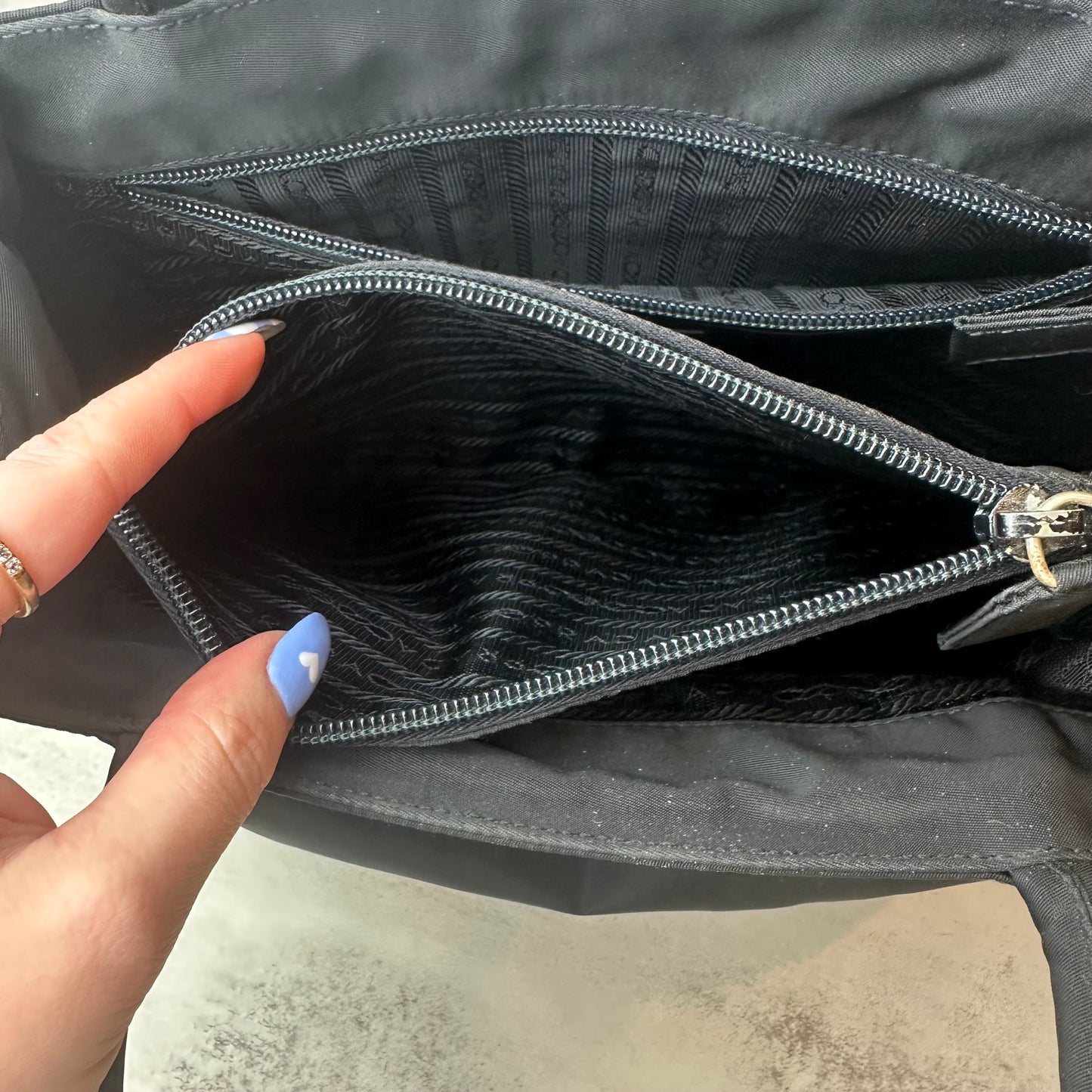 Prada Black Nylon Tote
