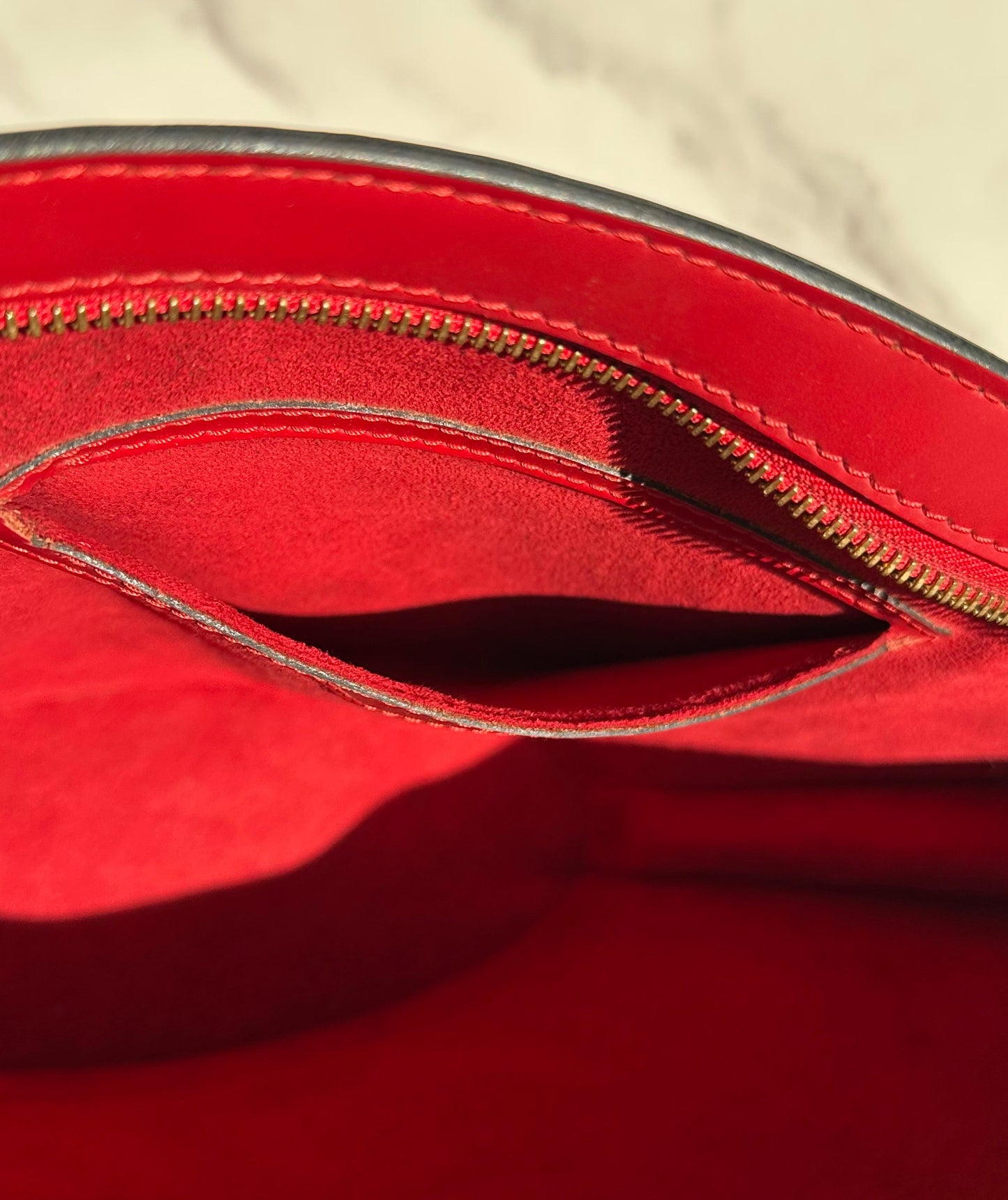 Louis Vuitton Epi Saint Jacques PM Castillan Red