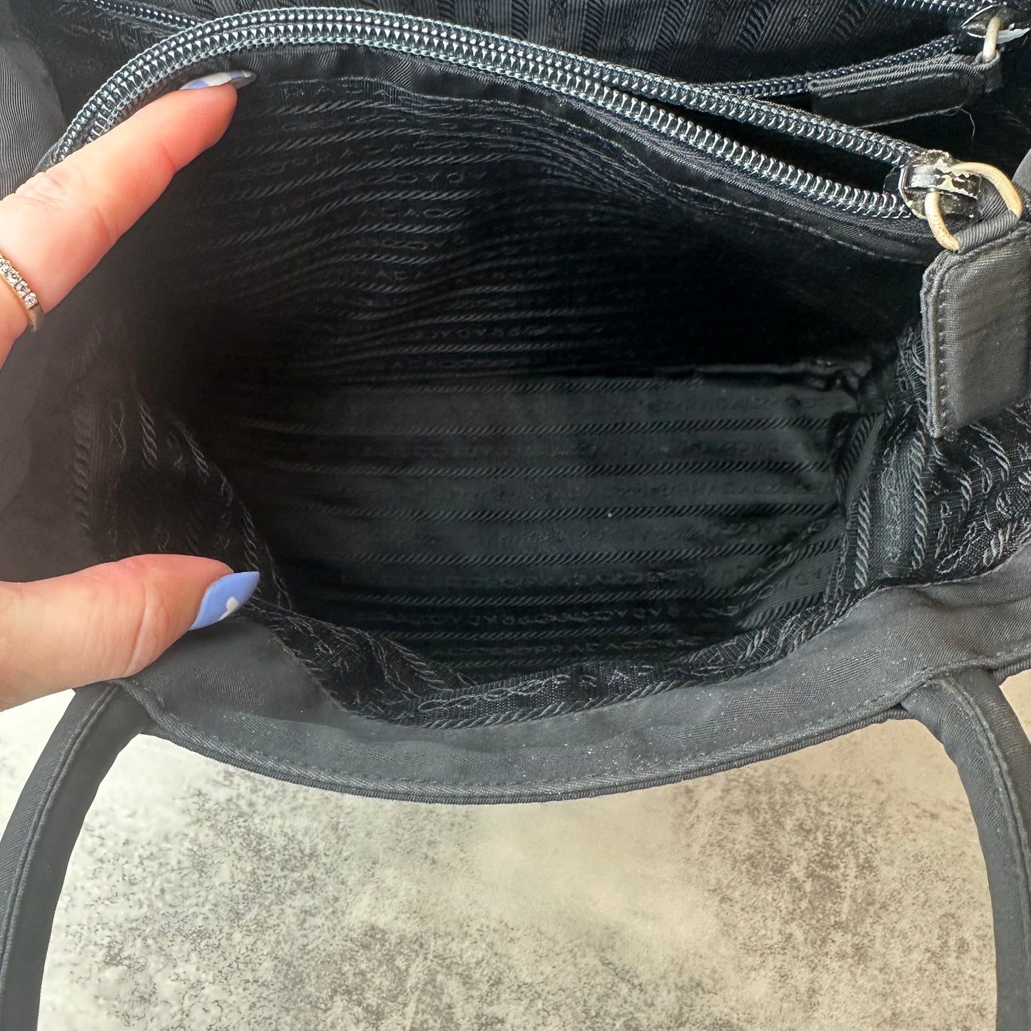 Prada Black Nylon Tote