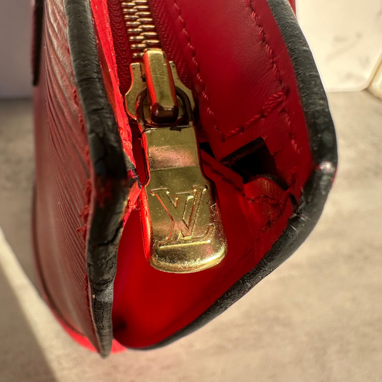 Louis Vuitton Epi Saint Jacques PM Castillan Red