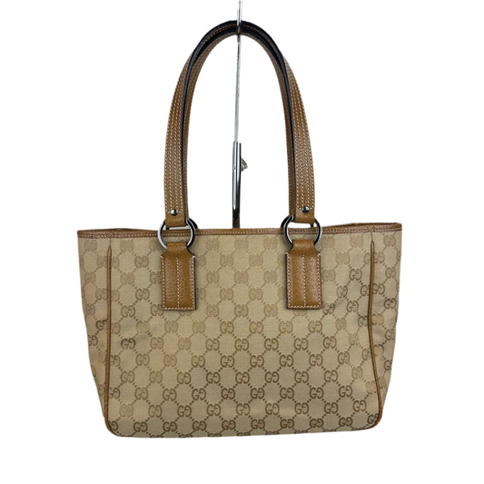 Gucci GG Monogram Canvas & Leather Tote